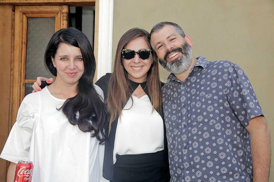 Mari Galmez, María Eugenia Romagnoli y Daniel Bercezeller